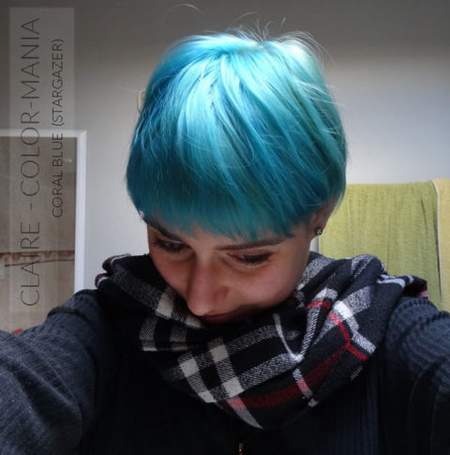 Merci Claire :) Coloration Cheveux Bleu Lagon – Stargazer | Color-Mania