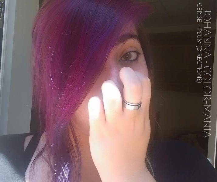 Merci Johanna :) Coloration Cheveux Rose Cerise + Violet Prune - Directions