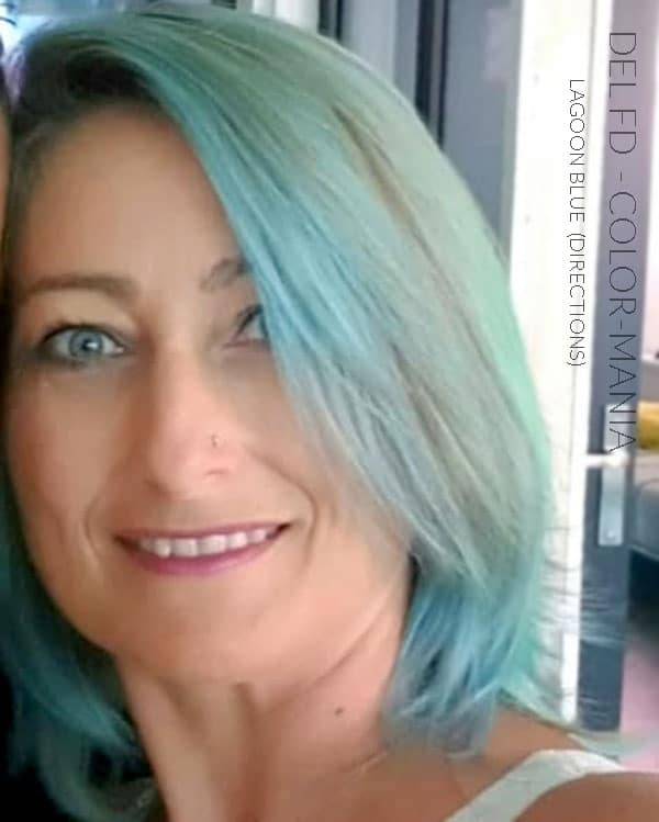 Merci Del FD :) Coloration Cheveux Bleu Lagon – Directions - Dilué | Color-Mania