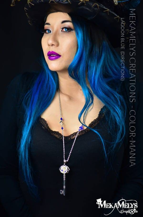 Merci MekaMelys Creations :) Coloration Cheveux Bleu Lagon – Directions | Color-Mania