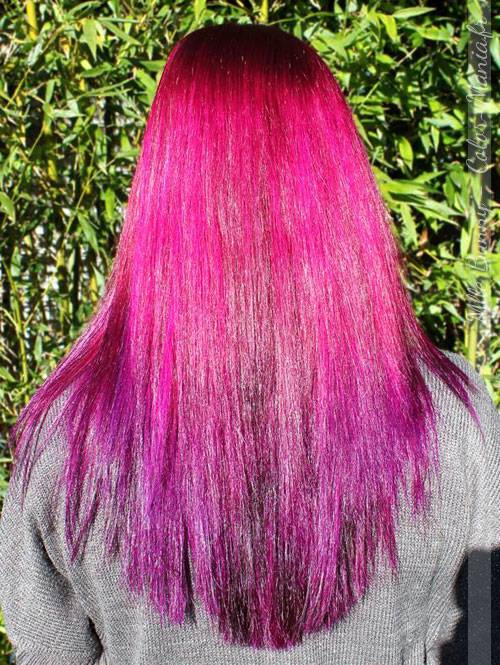 Coloration Cheveux Rose Cerise - Directions