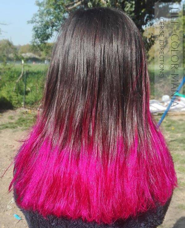 Merci Lili :) Coloration Cheveux Rose Cerise - Directions | Color-Mania