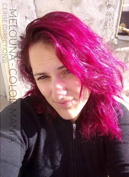 Merci Melouna ! Coloration Cheveux Rose Cerise - Directions