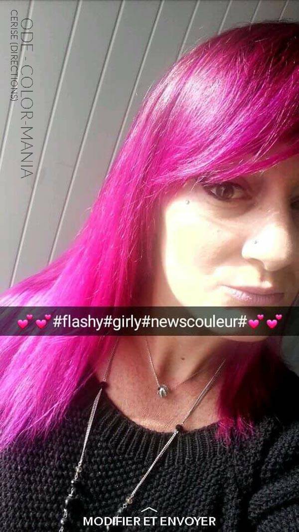 Merci Ode Pastels :) Coloration Cheveux Rose Cerise - Directions