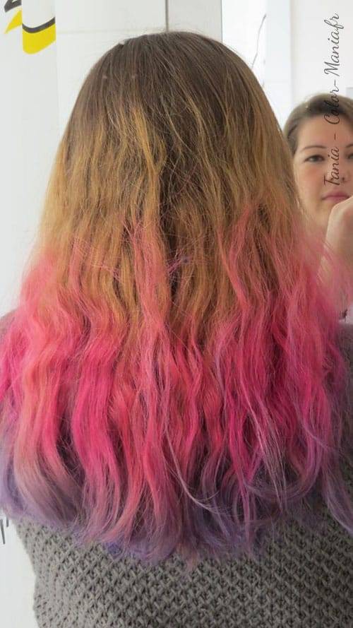 Coloration Cheveux Rose Cerise - Directions
