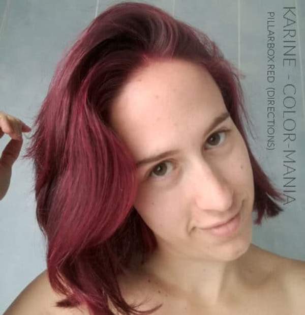 Merci Karine :) Coloration Cheveux Rouge "Pillarbox" - Directions - Sur base naturelle | Color-Mania