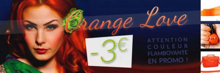 couleur orange promo color-mania coloration cheveux sac vernis a ongles ceinture
