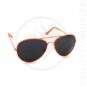 Lunettes de Soleil type Aviator Orange Mandarine | Color-Mania