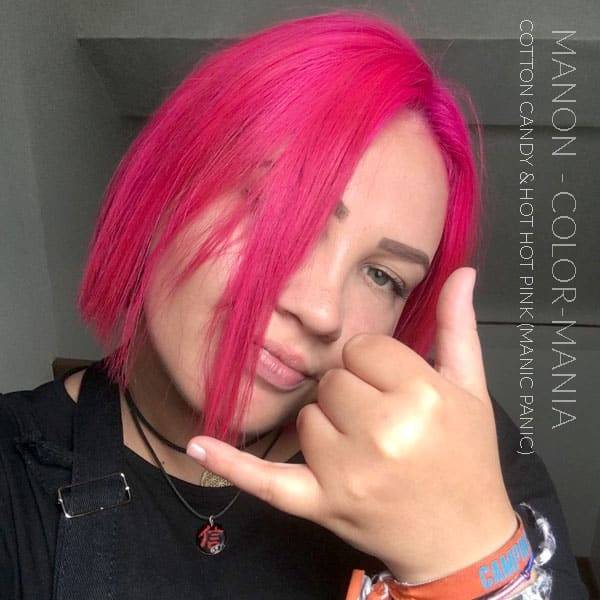 Merci Manon :) Coloration Cheveux Rose Hot Hot Pink UV - Manic Panic | Color-Mania