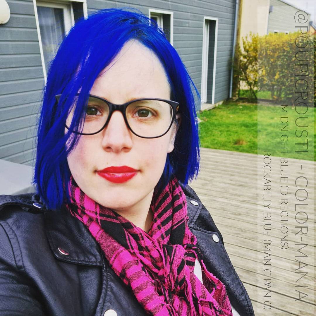 Merci @poupicrousti :) Coloration Cheveux Bleu Rockabilly Blue - Manic Panic | Color-Mania