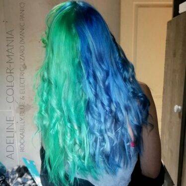 Merci Adeline :) Coloration Cheveux Bleu Rockabilly Blue - Manic Panic | Color-Mania