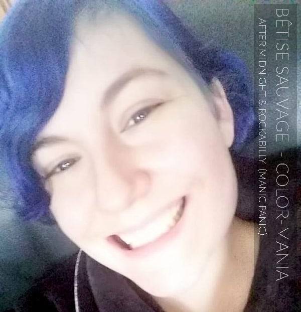 Merci Bêtise Sauvage :) Coloration Cheveux Bleu Rockabilly Blue - Manic Panic | Color-Mania