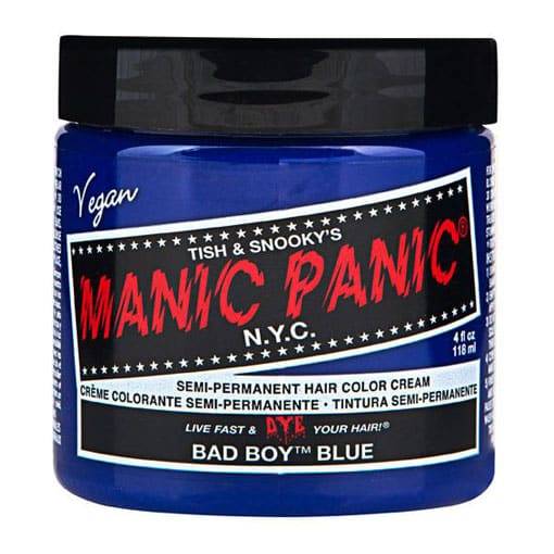 Pot de coloration cheveux bleu Bad Bay Blue Manic Panic