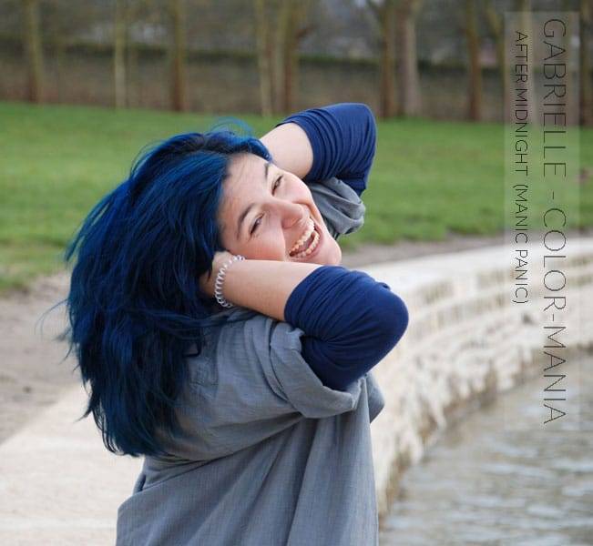 Merci Gabrielle :) Coloration Cheveux Bleu After Midnight - Manic Panic | Color-Mania