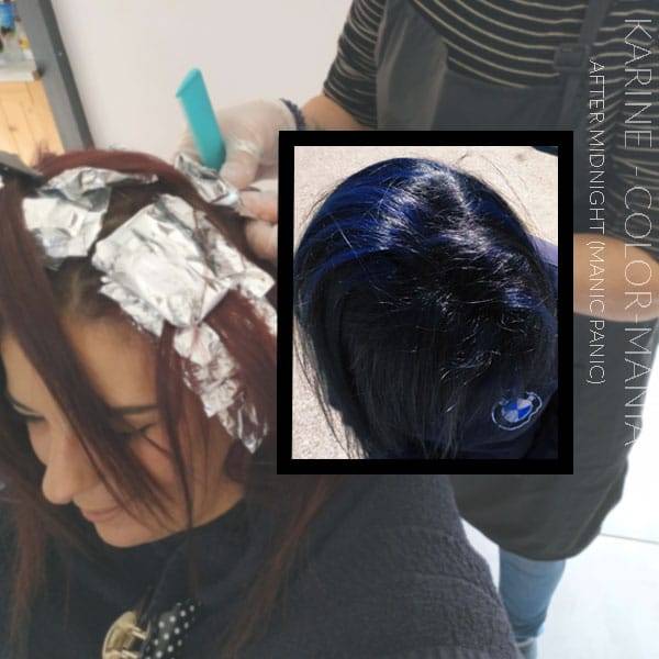 Merci Karine :) Coloration Cheveux Bleu After Midnight - Manic Panic | Color-Mania