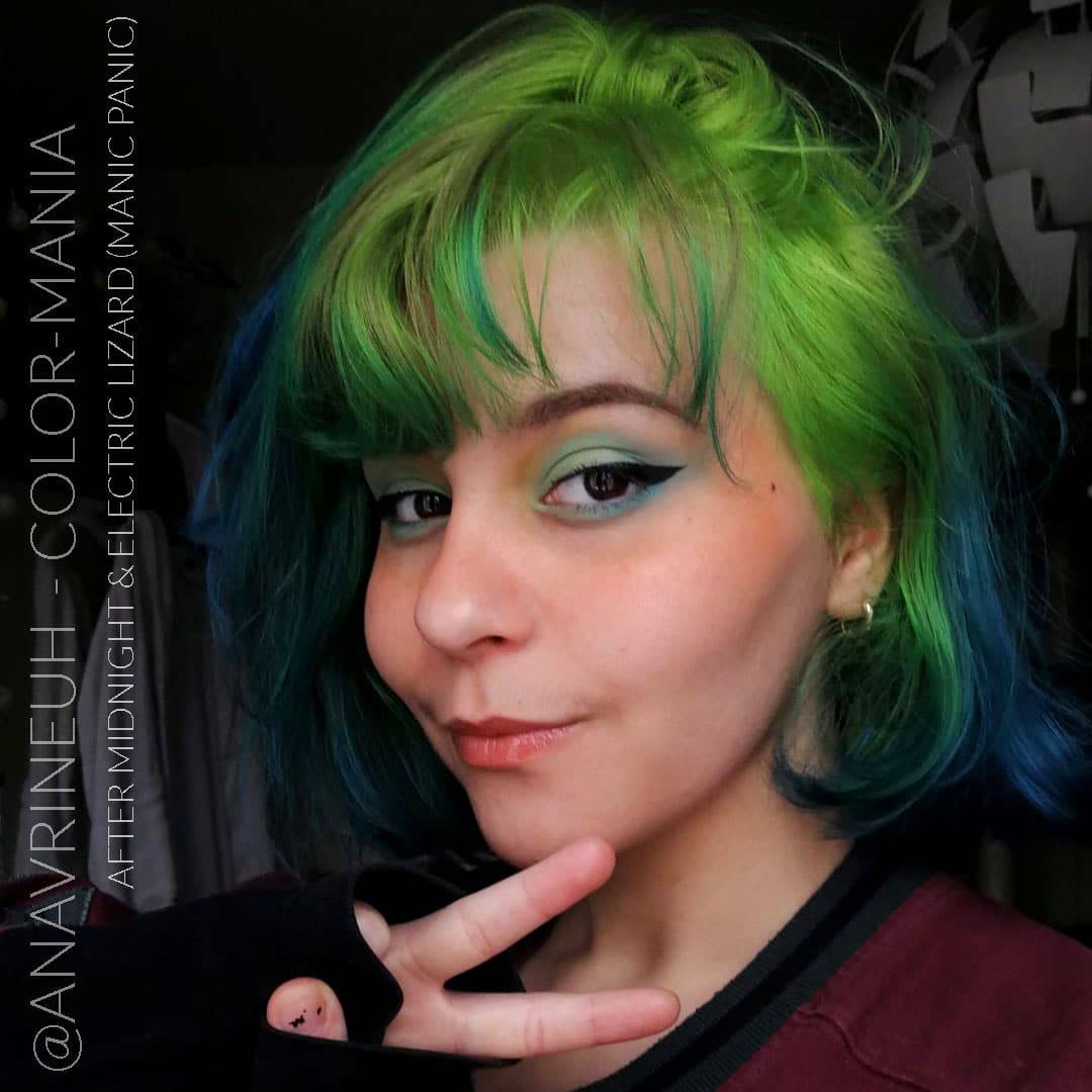 Merci Sara :) Coloration Cheveux Bleu After Midnight - Manic Panic | Color-Mania