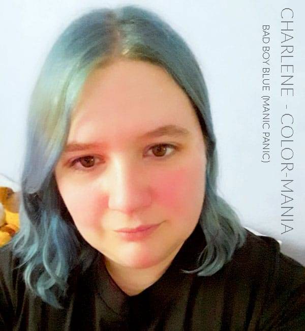 Merci Charlene :) Coloration Cheveux Bleu Bad Boy Blue - Manic Panic | Color-Mania