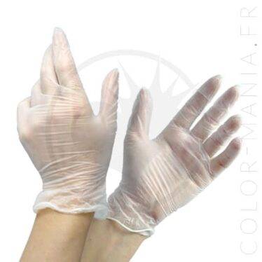 Gants en Vinyle - Boîte de 100 | Color-Mania