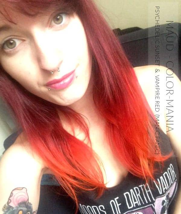 Merci Maud :) Coloration Cheveux Orange Psychedelic Sunset - Manic Panic | Color-Mania