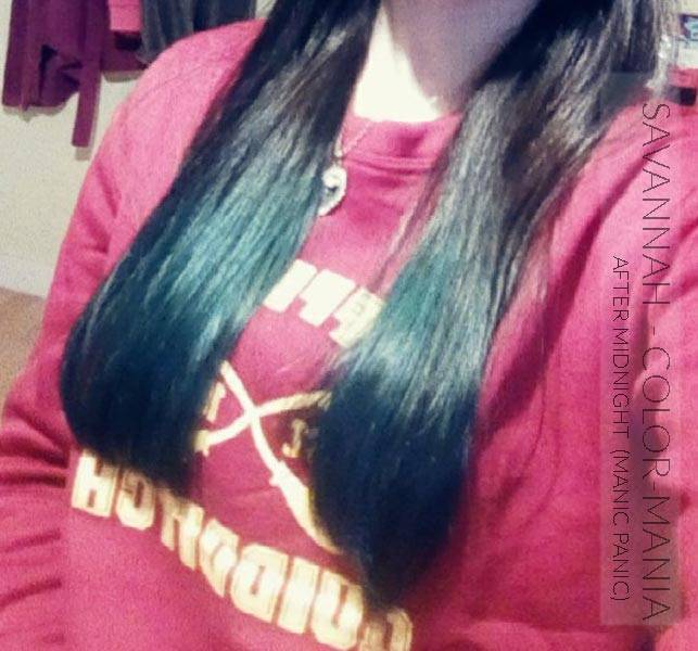 Merci Savannah :) Coloration Cheveux Bleu After Midnight - Manic Panic | Color-Mania