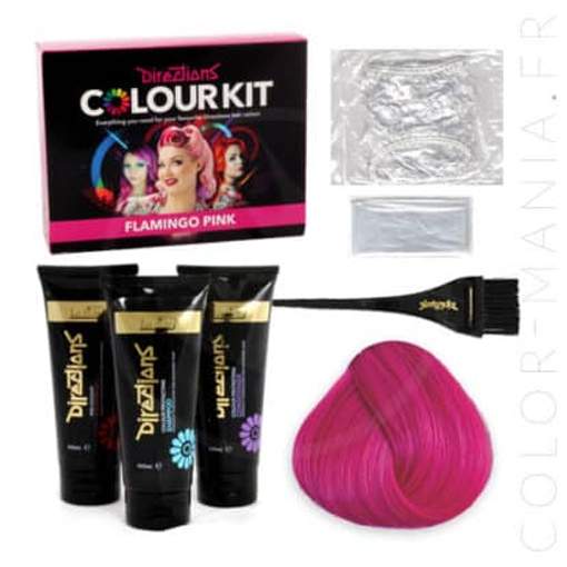 Kit Coloration Cheveux Flamand Rose - Directions | Color-Mania