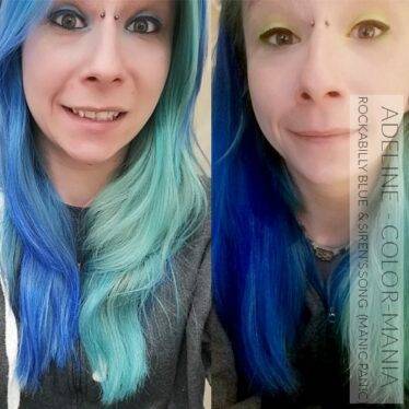 Merci Adeline :) Coloration Cheveux Bleu Rockabilly Blue - Manic Panic | Color-Mania