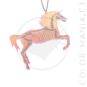 Collier Licorne Squelette Transparent Irisé | Color-Mania