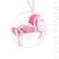 Collier Licorne Squelette Transparent Irisé | Color-Mania