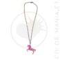 Collier Licorne Transparent Irisé | Color-Mania