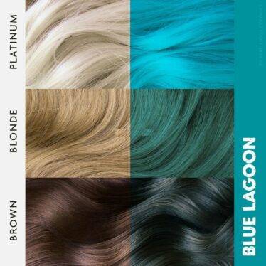 Coloration cheveux bleu blue Lagoon Rebellious Paintglow - Color-Mania