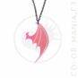 Collier Aile de Dragon Transparent Irisé | Color-Mania