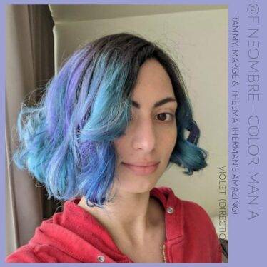 Merci @fineombre :) Coloration Cheveux Bleu Thelma Turquoise - Herman's Amazing | Color-Mania