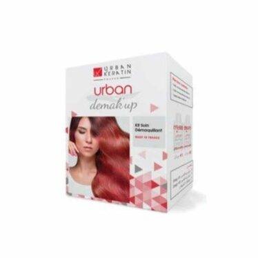 Packaging du kit démaquillant cheveux Urban Keratin
