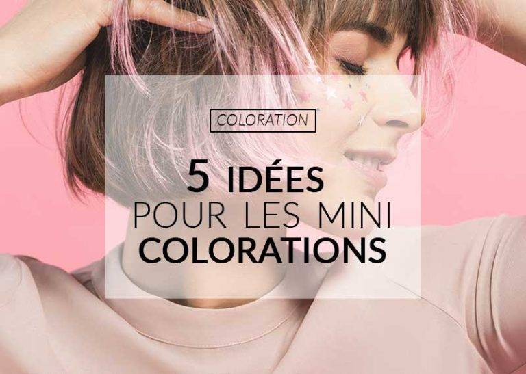 Utilisation des formats mini coloration cheveux