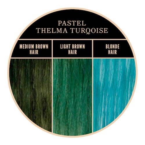 Coloration turquoise Thelma Herman's Amazing chez Color-Mania