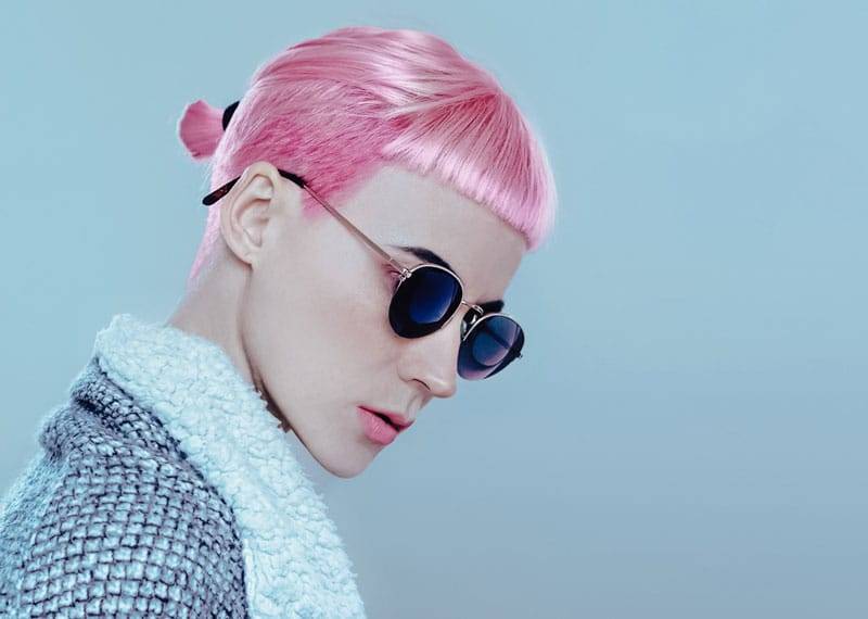 la coloration pastel pour les cheveux foncés