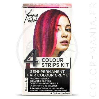 Kit 4 Colorations Mèches Ombré Rose - Yummy Colour | Color-Mania.fr