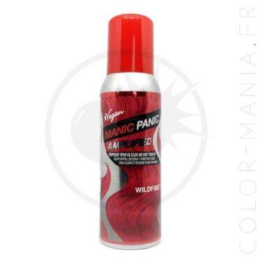 Spray Coloration Cheveux Rouge Wildfire – Manic Panic | Color-Mania