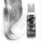 Flacon de spray Manic PAnic Argent et visualisation du rendu sur mèche de cheveux