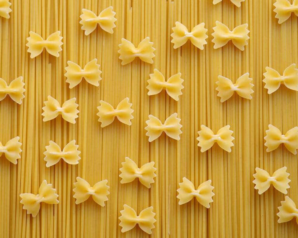 Photographie de pâtes sèches