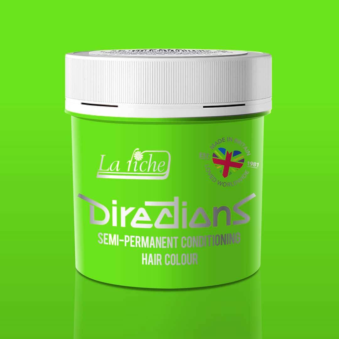 Coloration Cheveux Vert Fluorescent Green - Directions | Color-Mania