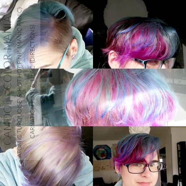 Merci Camdol :) Coloration Cheveux Rose Hot Hot Pink UV - Manic Panic - Etapes | Color-Mania