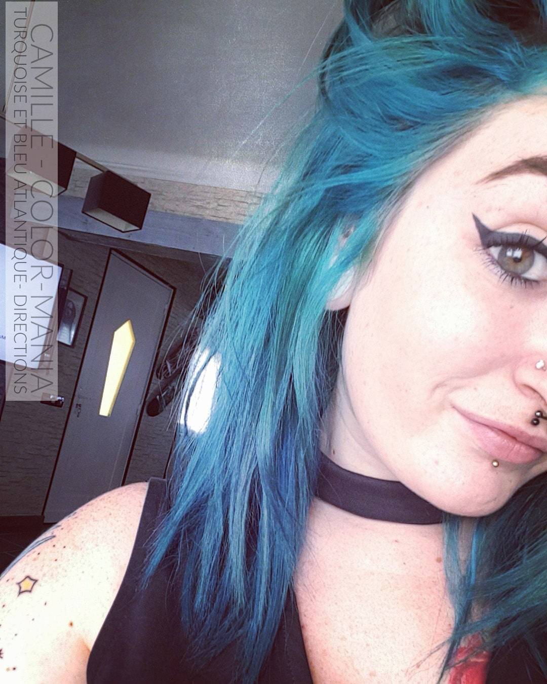 Merci Camille ! :) - Coloration Cheveux Turquoise et Bleu Atlantique - La Riché Directions - Color-Mania