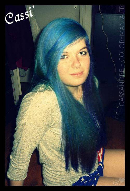 Cassandre - Coloration Cheveux Bleu Atlantique - Directions | Color-Mania
