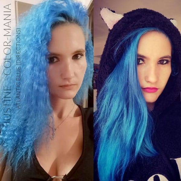 Merci Justine :) Coloration Cheveux Bleu Atlantique - Directions | Color-Mania