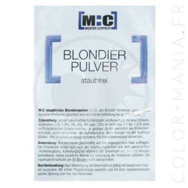 Poudre Décolorante Bleue Professionnelle Sachet 100gr – [M:C] | Color-Mania