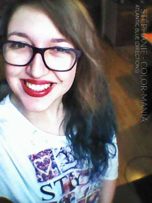 Merci Stéphanie :) Coloration Cheveux Bleu Atlantique sur base non décolorée - Directions