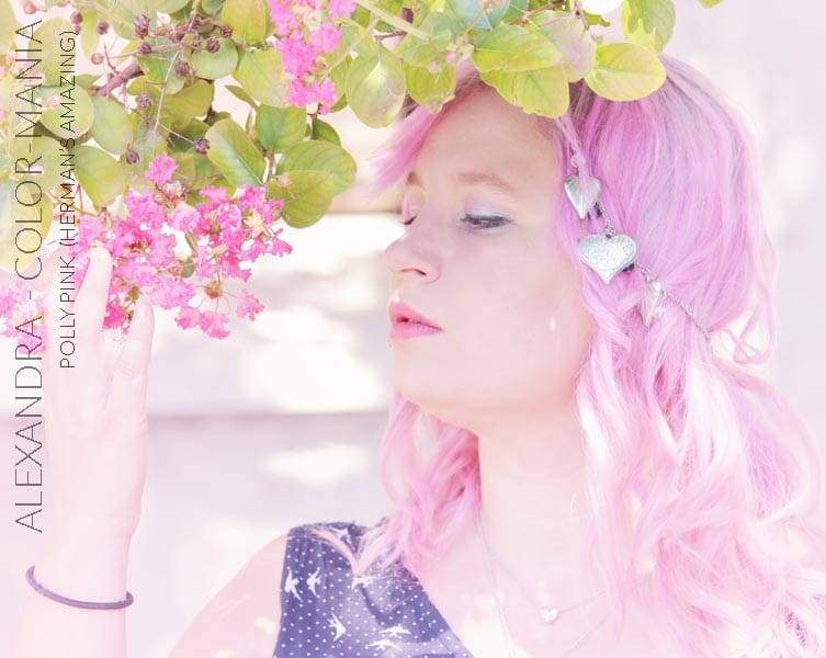 Merci Alexandra :) Coloration Cheveux Rose Pastel Polly Pink UV - Herman's Amazing | Color-Mania