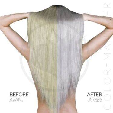 Résultat estimé de la coloration cheveux grise Manic Panic