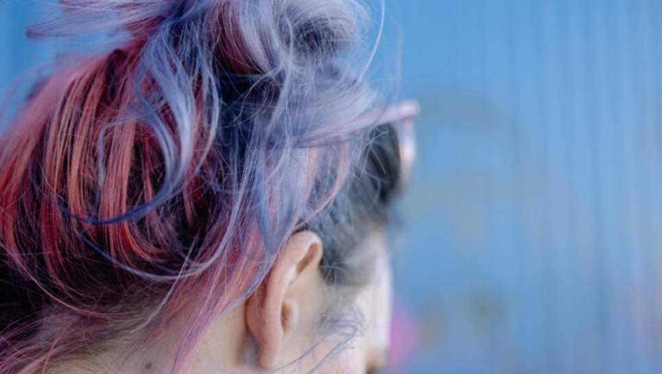 mauve lilas lavande cheveux